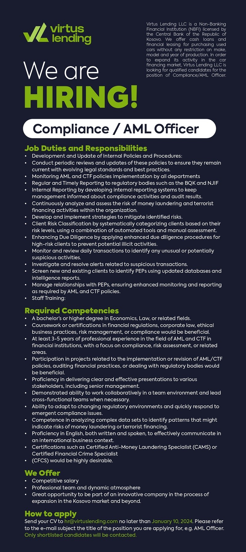 Compliance / AML Officer